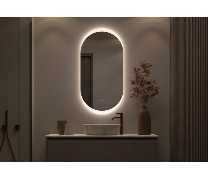 Espejo de baño con luz LED Bruntec Pol Principal 1