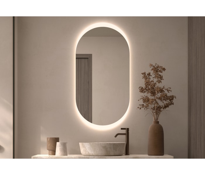 Espejo de baño con luz LED Bruntec Pol Principal 0