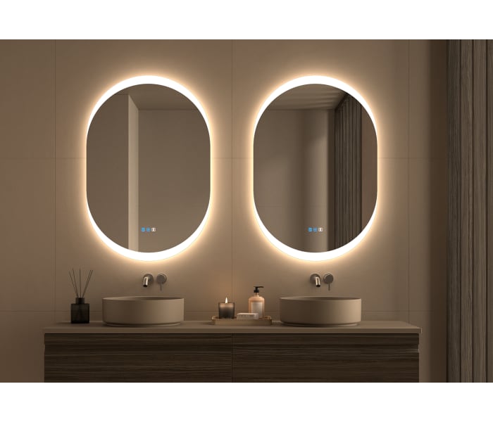 Espejo de baño con luz LED Bruntec Pol Principal 8