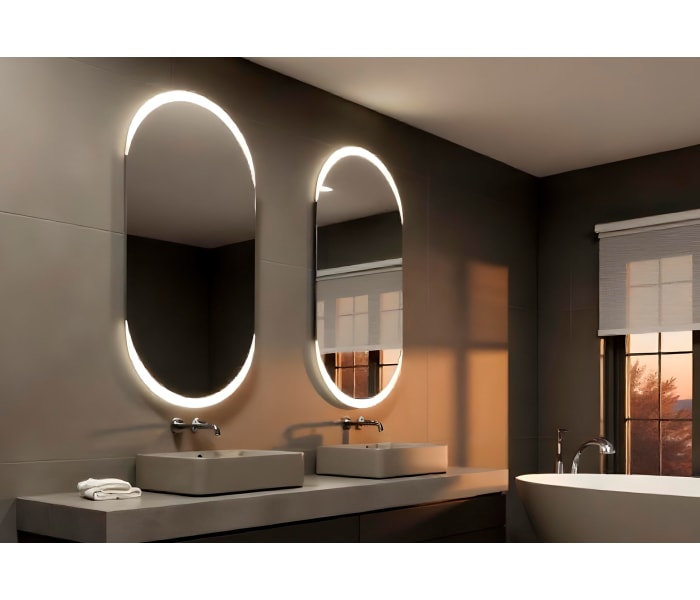 Espejo de baño con luz LED Bruntec Pol Principal 0