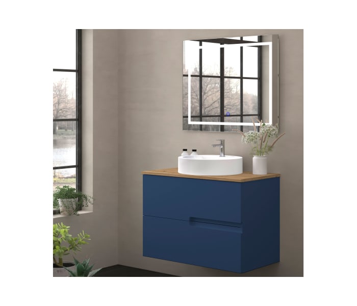 Mueble de baño con encimera de madera Bruntec Lia colores Principal 7