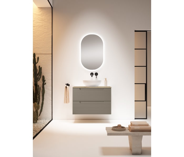 Mueble de baño con encimera hidrófuga Roble Costa Visobath Kyoto Principal 6