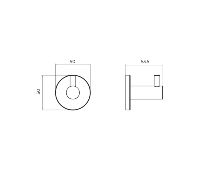 Percha de baño (2 unidades)  Medimex Essential Croquis 6