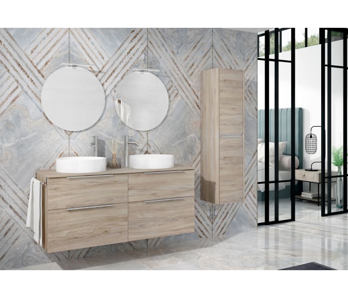 Mueble de baño con encimera de madera Galsaky Coycama Principal 1