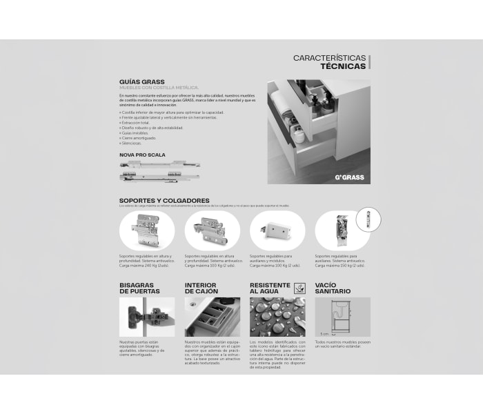 Mueble de baño con encimera de madera Galsaky Coycama opción 11
