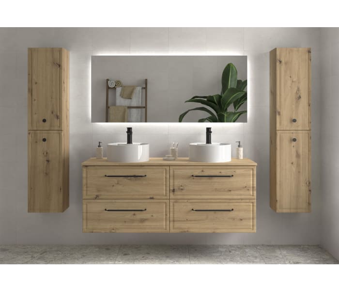 Conjunto mueble de baño Salgar Runa con lavabo sobre encimera Principal 0