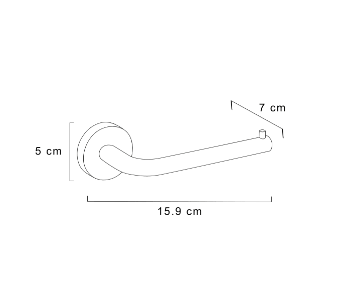 Portarrollo de baño de Cosmic Geyser Croquis 6