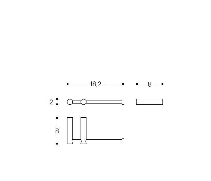 Portarrollos de baño Cosmic Logic Croquis 5
