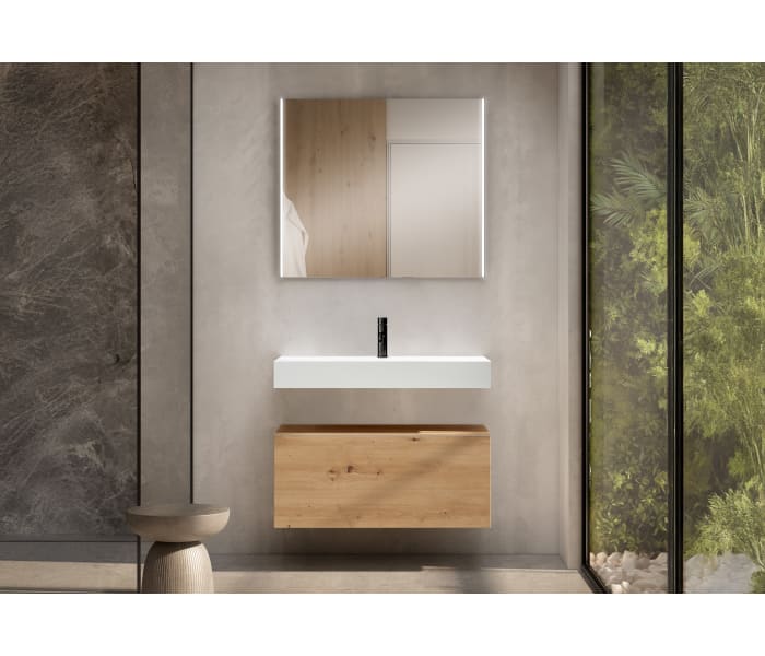 Conjunto mueble de baño Viso con lavabo Solid y cajonera Nomad Principal 0