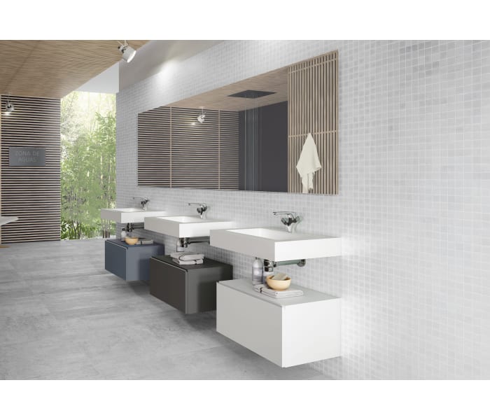 Conjunto mueble de baño Viso con lavabo Solid y cajonera Nomad Ambiente 14