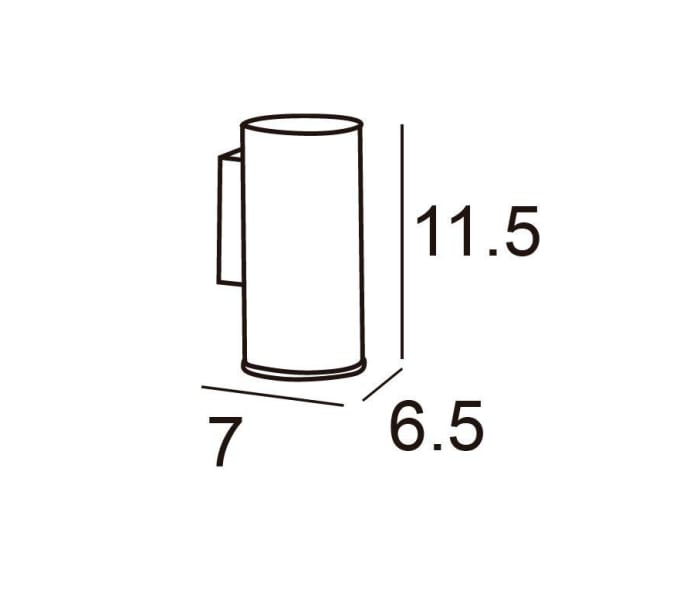 Portacepillos de baño a pared Manillons Torrent Eco 6500 Croquis 1