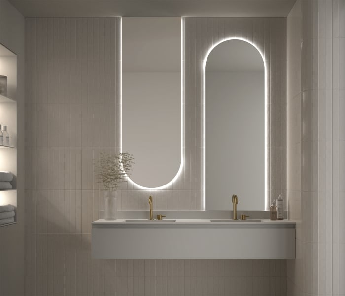Espejo de baño con luz LED de Eurobath, Mauricio Ambiente 3