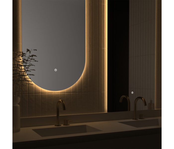 Espejo LED para baño con luz perimetral y Antivaho Eurobath