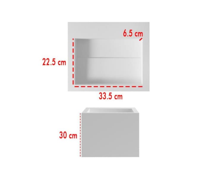 Lavabo sobre encimera Bruntec Compac Croquis 2
