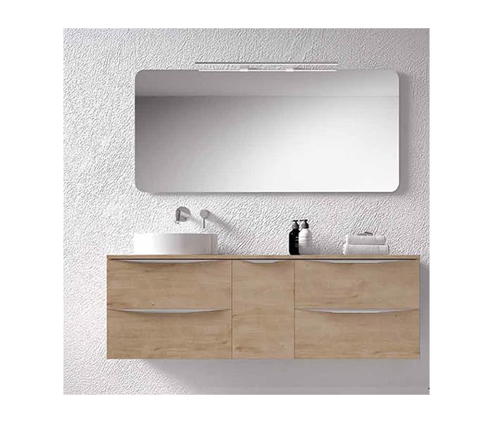 Mueble de baño con encimera de madera Landes Coycama