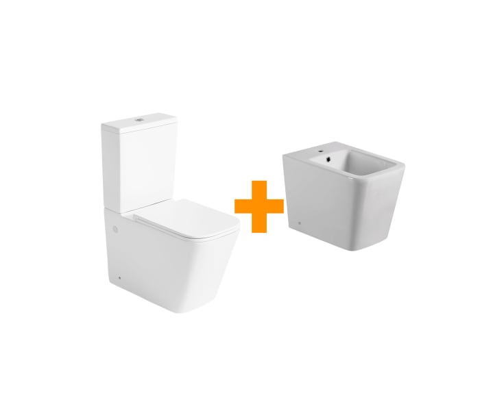 Pack inodoro + bidé Bruntec Square Principal 1