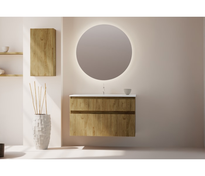 Conjunto de mueble de baño madera maciza Bruntec Alpes 17 Principal 0