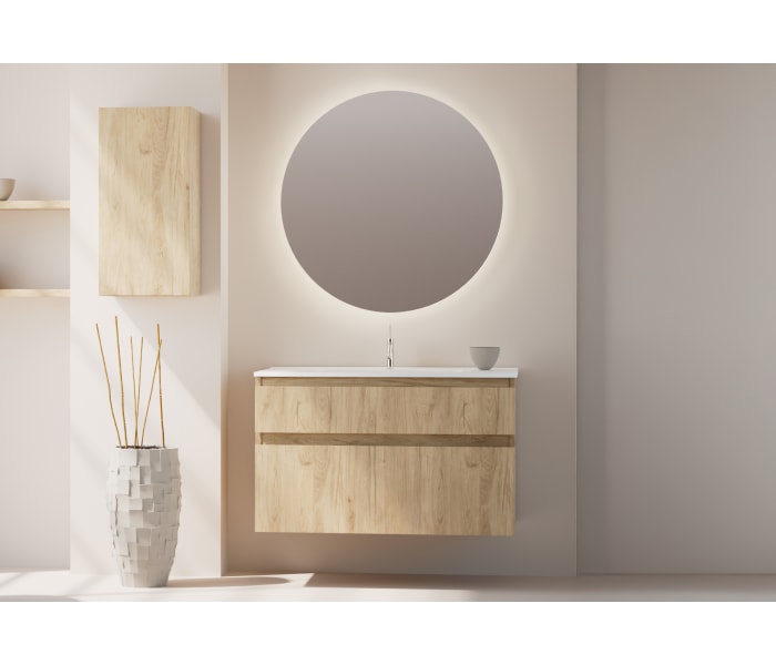 Conjunto de mueble de baño madera maciza Bruntec Alpes 17 Principal 1