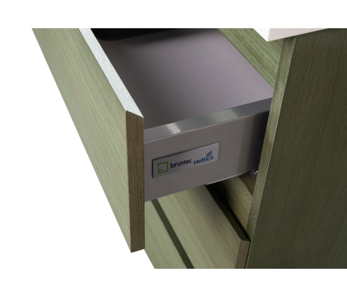 Conjunto de mueble de baño pequeño Bruntec Nivo 2 cajones suspendido Detalle 7