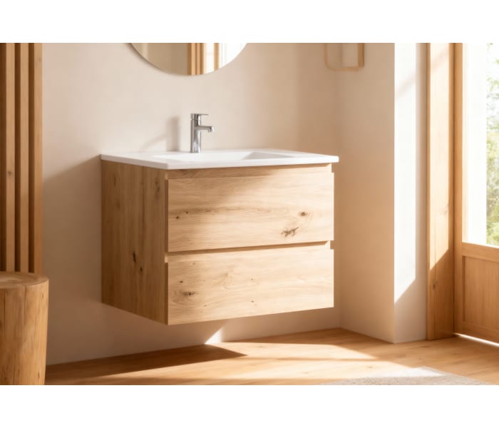 Conjunto de mueble de baño pequeño Bruntec Nivo 2 cajones suspendido Principal 0