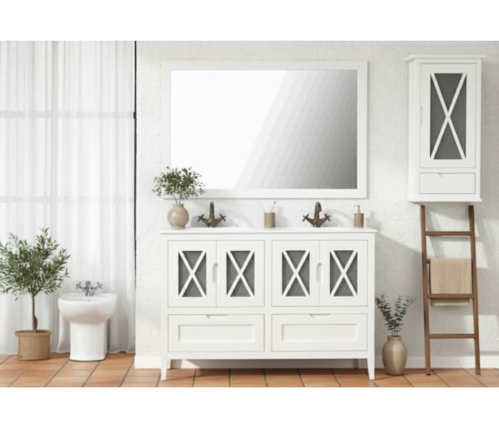 Conjunto mueble de baño rústico Bruntec Kai Principal 1