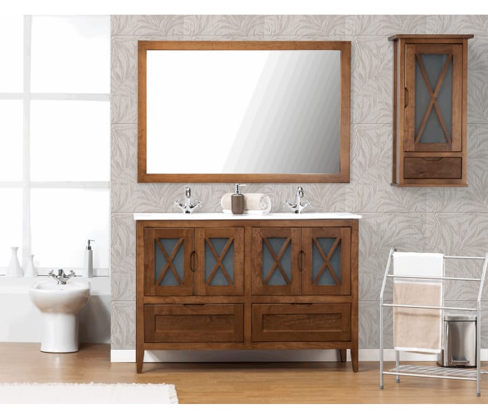 Conjunto mueble de baño rústico Bruntec Kai Principal 0