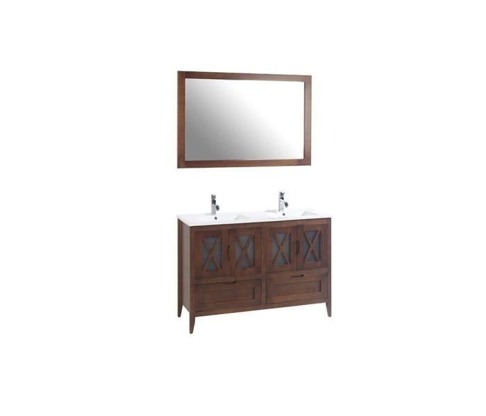 Conjunto mueble de baño rústico Bruntec Kai Ambiente 7