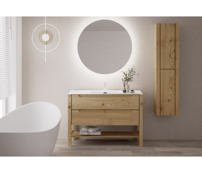 Conjunto de mueble de baño de madera maciza Bruntec Laponia Principal 1
