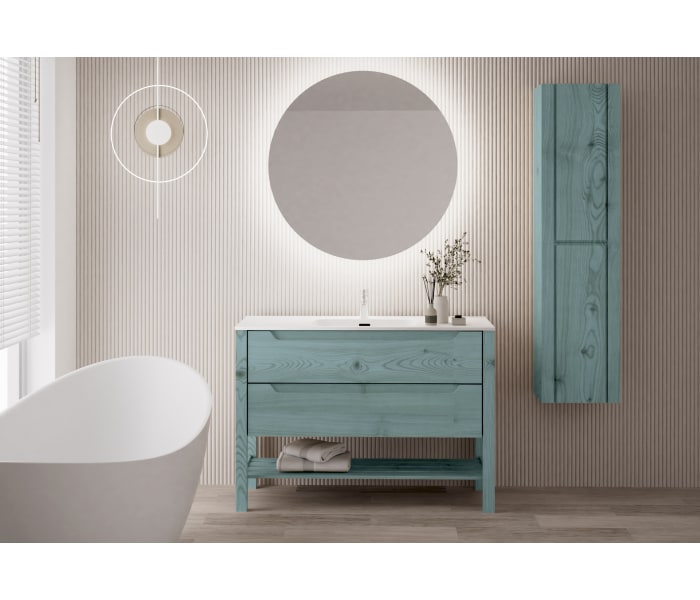 Conjunto de mueble de baño de madera maciza Bruntec Laponia Principal 2