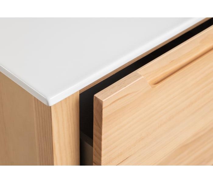 Conjunto de mueble de baño de madera maciza Bruntec Laponia Detalle 7