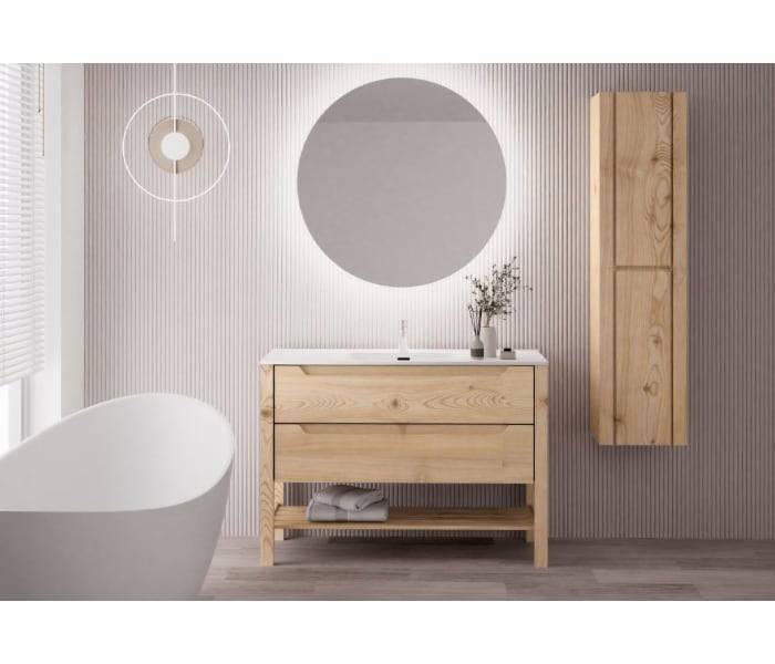 Conjunto de mueble de baño de madera maciza Bruntec Laponia Principal 0