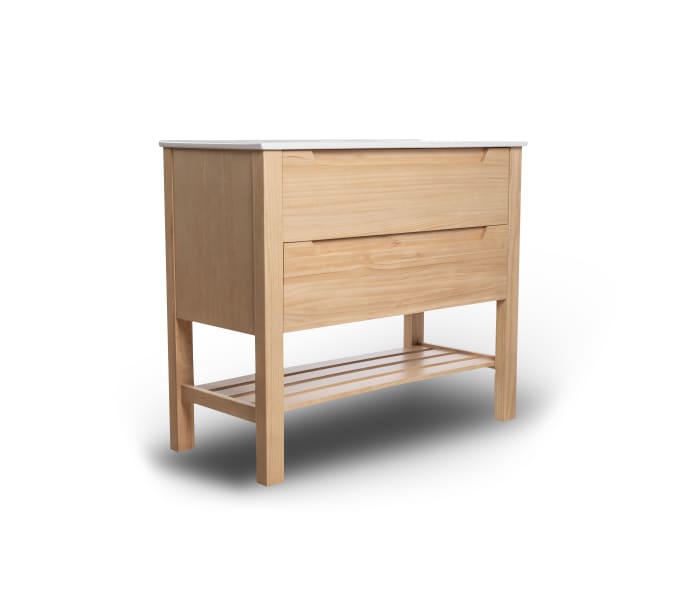 Conjunto de mueble de baño de madera maciza Bruntec Laponia Detalle 4