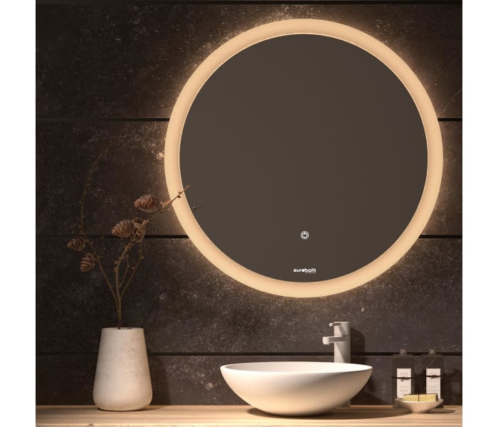 Espejo LED para baño con luz perimetral y Antivaho Eurobath | LeonLeds