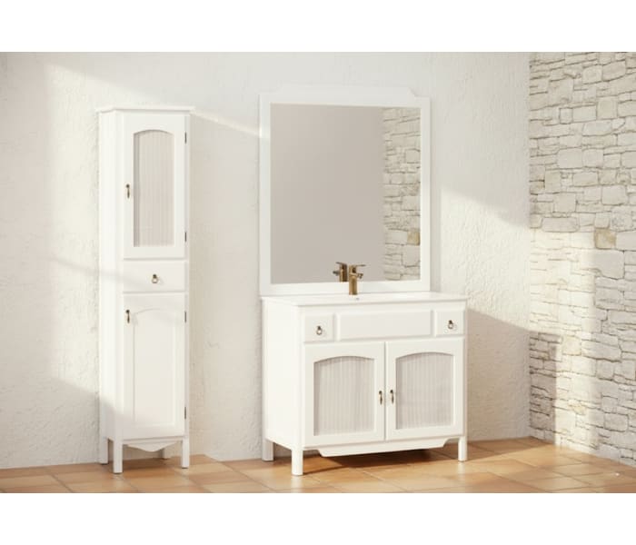 Conjunto mueble de baño rústico Bruntec  Córdoba Ambiente 4