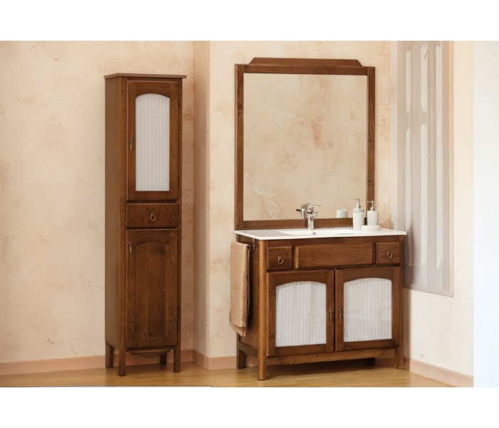 Conjunto mueble de baño rústico Bruntec  Córdoba Ambiente 3