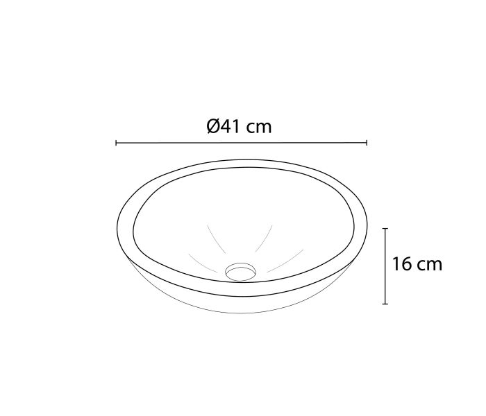 Lavabo de mármol natural Bruntec Wessel Croquis 2
