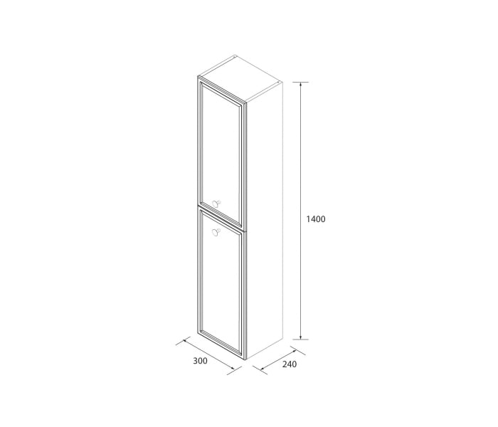 Columna de baño Salgar Runa Croquis 10