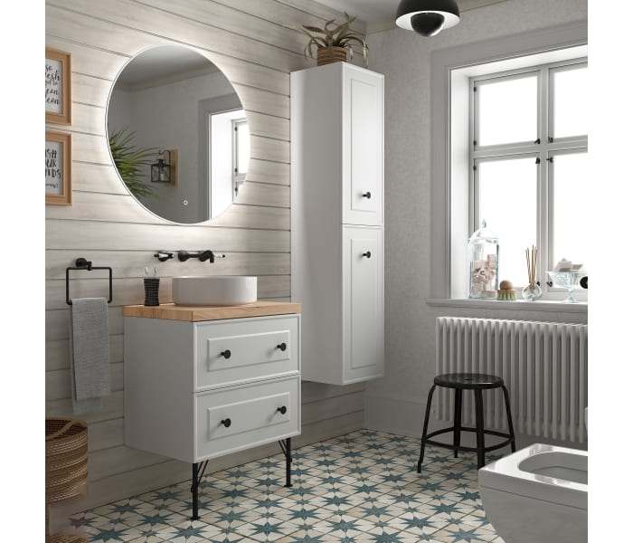 Mueble de baño con encimera de madera Salgar Renoir Principal 0