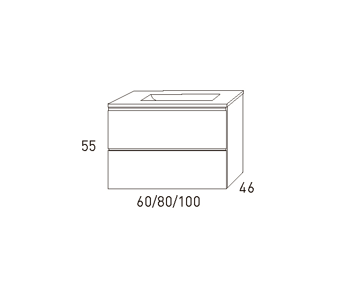 Mueble de baño Visobath Granada Croquis 14