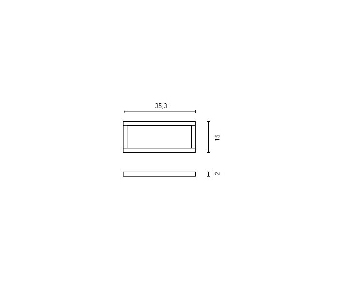 Estante de baño Royo Square Croquis 3