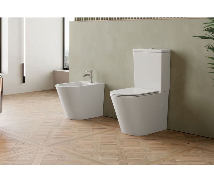 Pack inodoro mate + cisterna + bidé Bruntec Lisboa Ambiente 3