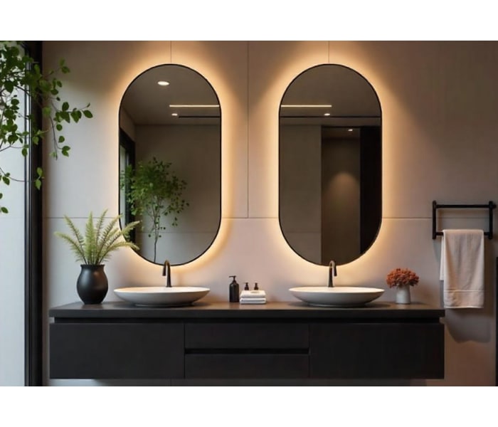 Espejo de baño con luz LED Bruntec Portia Ambiente 9