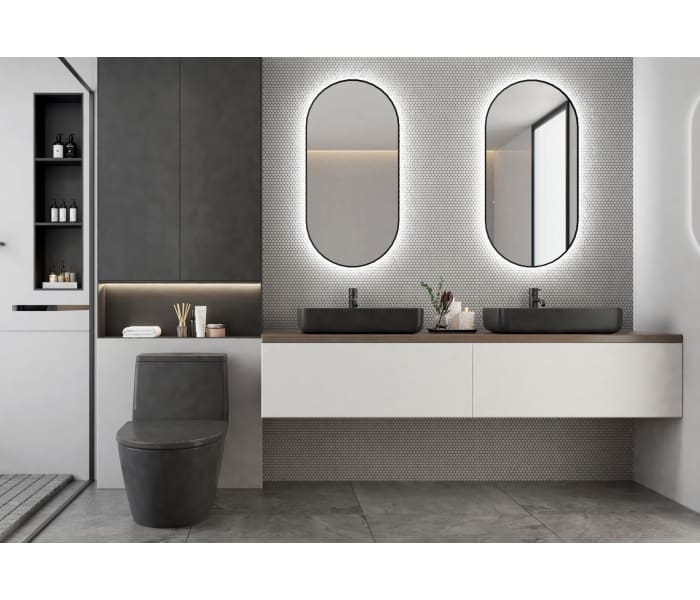 Espejo de baño con luz LED Bruntec Portia Ambiente 10