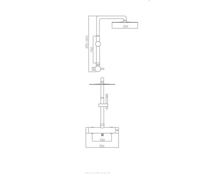 Conjunto de ducha Imex Moscu Croquis 6