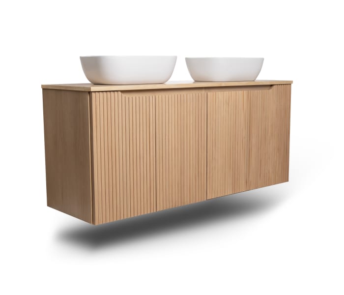 Mueble de baño con encimera de madera maciza Bruntec Alpes 15 Detalle 2