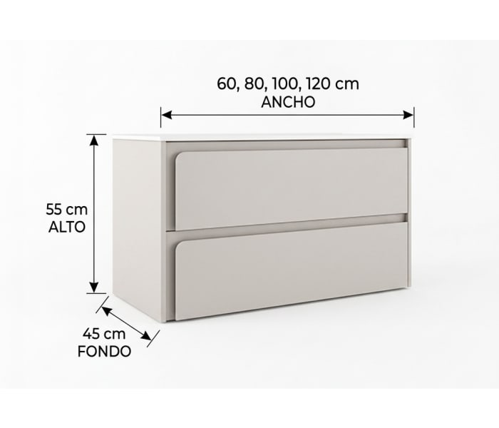 Mueble de baño Visobath Índico Croquis 12