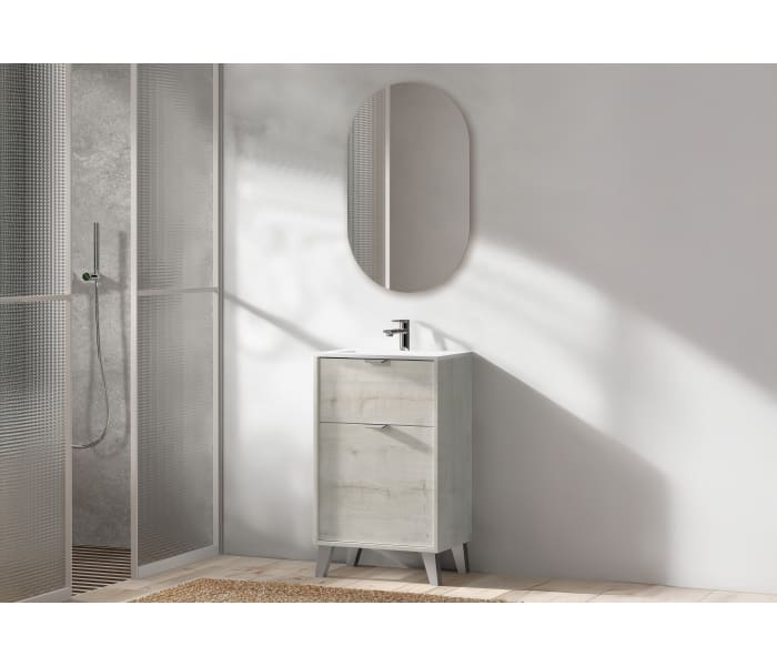 Conjunto mueble de baño fondo reducido 35.5 cm Midi Visobath Principal 1