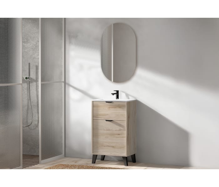 Conjunto mueble de baño fondo reducido 35.5 cm Midi Visobath Principal 11
