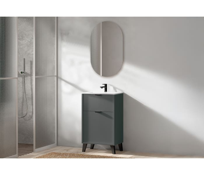 Conjunto mueble de baño fondo reducido 35.5 cm Midi Visobath Principal 12