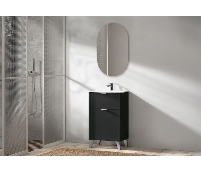 Conjunto mueble de baño fondo reducido 35.5 cm Midi Visobath Principal 10